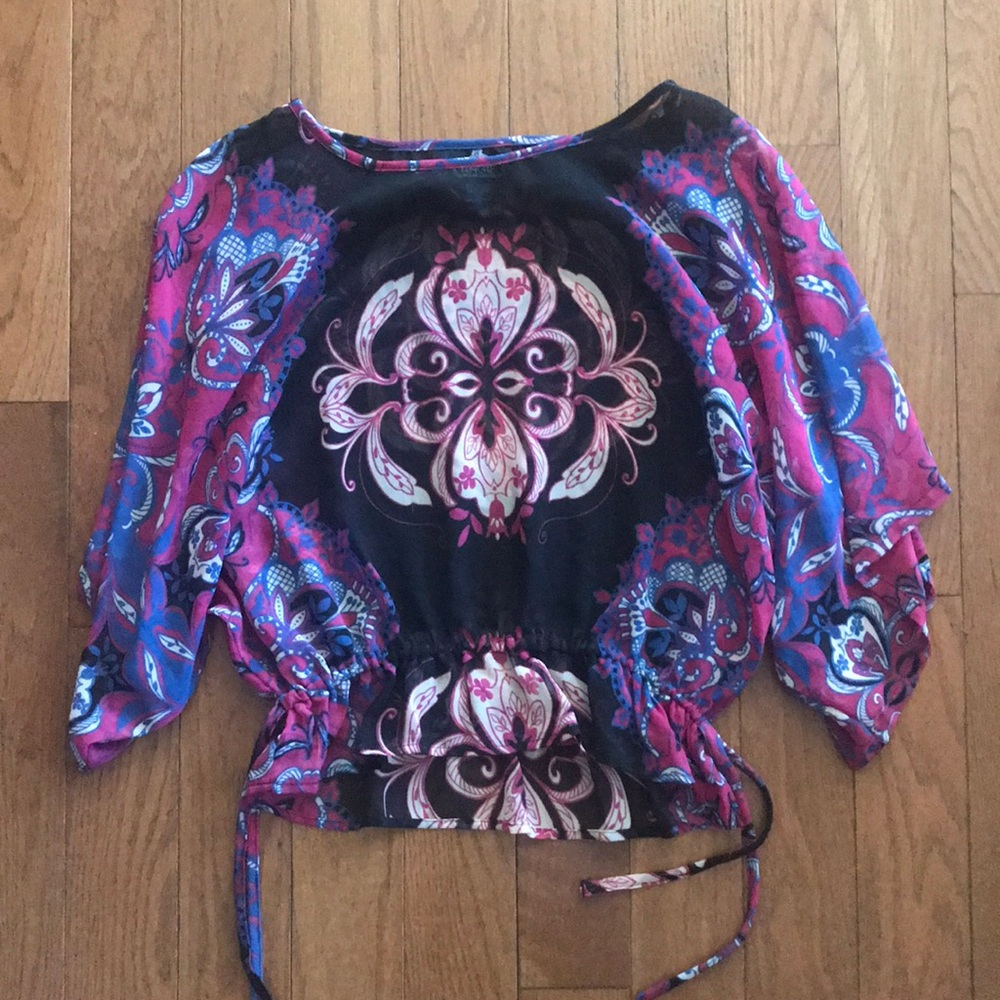 Paisley print top